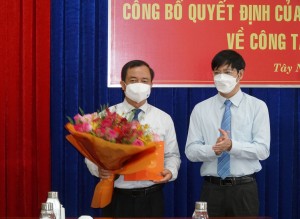 Trao Quyết định điều động Trưởng Ban Nội chính Tỉnh ủy và Bí thư Thành ủy Tây Ninh 