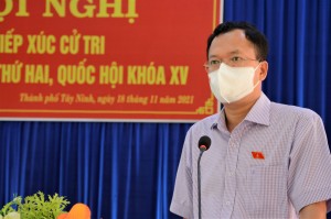 ĐBQH Huỳnh Thanh Phương tiếp xúc cử tri thành phố Tây Ninh 