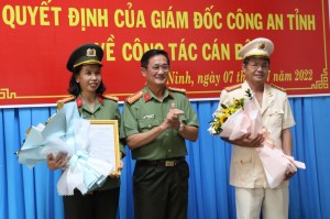 Giám đốc Công an tỉnh: Điều động, bổ nhiệm 2 trưởng phòng nghiệp vụ - Báo Tây Ninh Online