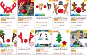 Chợ mạng bội thu nhờ bán đồ trang trí Noel cho ôtô - Báo Tây Ninh Online