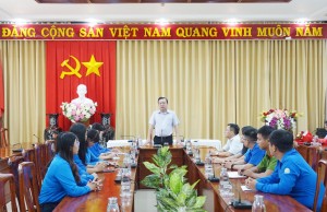 Thường trực Tỉnh uỷ: Gặp gỡ đoàn đại biểu tham dự Đại hội Đoàn toàn quốc lần thứ XII - Báo Tây Ninh Online