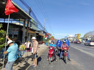 Công trình tuyến đường cờ Tổ quốc và thùng rác tự quản của phụ nữ xã Cầu Khởi - Báo Tây Ninh Online