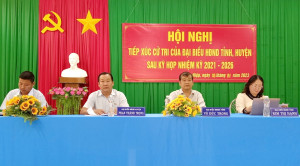 Đại biểu HĐND  2 cấp tỉnh, huyện tiếp xúc cử tri sau kỳ họp tại xã Hoà Hiệp - Báo Tây Ninh Online