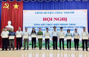 Huyện Châu Thành: Hơn 32 ngàn hộ đạt danh hiệu gia đình văn hóa - Báo Tây Ninh Online