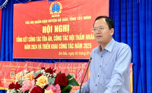 TAND huyện Gò Dầu: Tổng kết hoạt động năm 2024