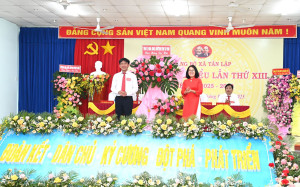 Khai mạc Đại hội Đảng bộ xã Tân Lập lần thứ XIII nhiệm kỳ 2025-2030
