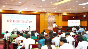 Khai mạc kỳ họp thứ 20 HĐND tỉnh khoá X (kỳ họp chuyên đề)